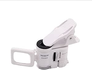 Lot De 2 Mini Microscopes De Poche 60x Avec 3 Lumières, Loupe De Bijoutier Portable En Verre Grossissant Pour Travaux Manuels, Bijoux, Diamants, Pièces De Monnaie