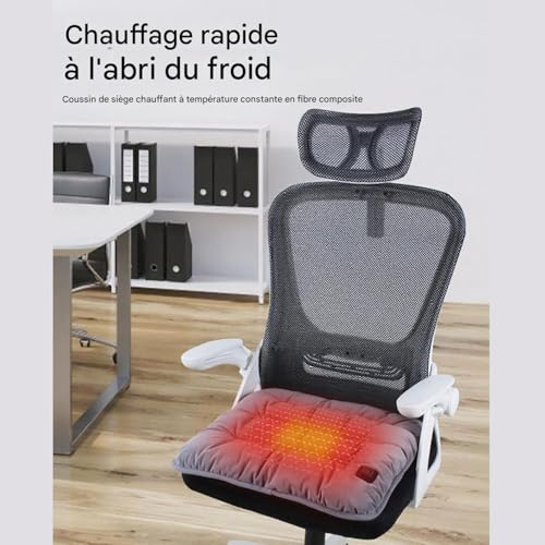 Coussin chauffant USB pour siège auto et sorties de pêche de nuit - 4