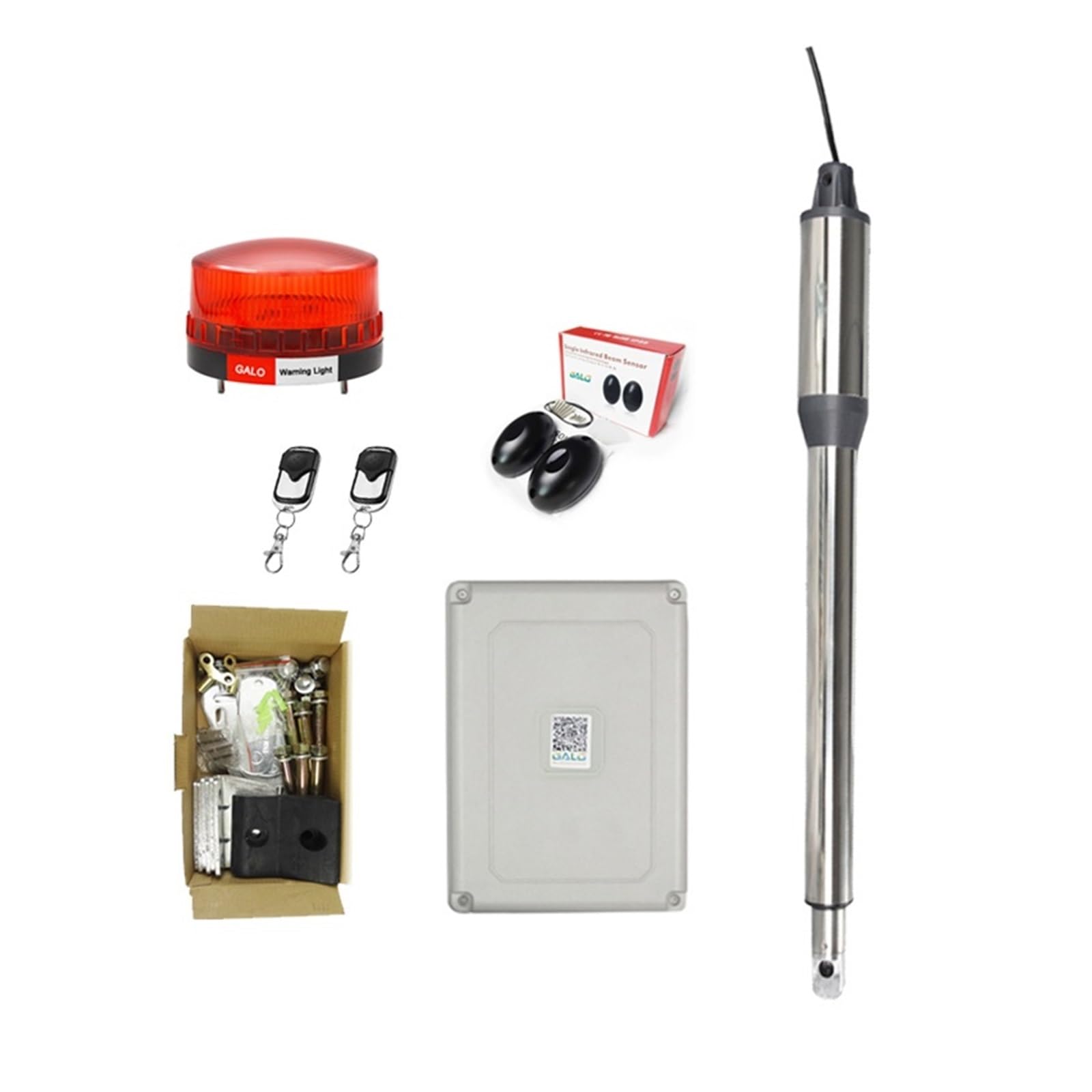Automatic (660lb) Single Swing Automatic Gate Opener Kit Suitable for Opening Gates/Gate Motor Solar Powered Optional(Kit b)
