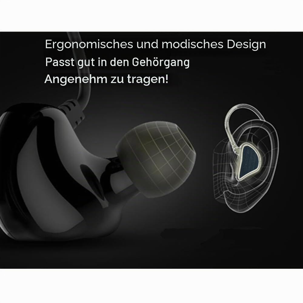UFQ In-Ear Typ Luftfahrt Headset UFQ L-1 Superleicht - leise wie ANR-frei mit Einer Tasche, tolle Klangqualität für Musik mit MP3-Eingang