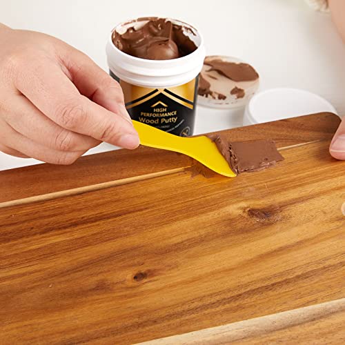 Image of Deuvuo Walnut Wood Filler, Walnut Wood Putty Filler - Our Wood Grain Filler Offers a Quick and Lasting Fix for Any Damage or Flaw - Paintable, Stainable, Sandable & Quick Drying - 9.87 Ounce