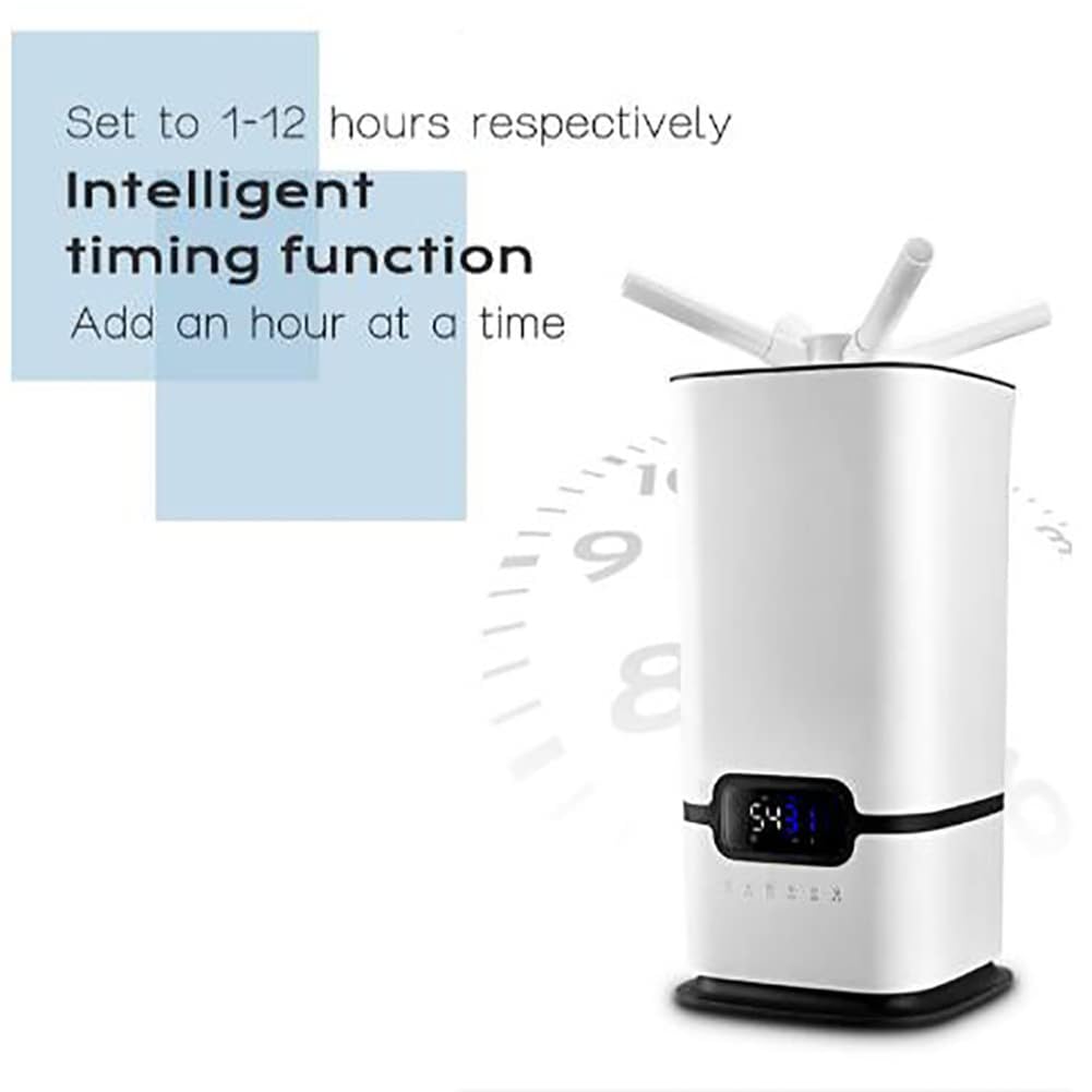 Umidificatore commerciale 16L con telecomando e timer, 3 atomizzatori per spazi di grandi dimensioni, idratante portatile per tutta la casa per l'officina fino a 200 Mq, controllo automatico intellige