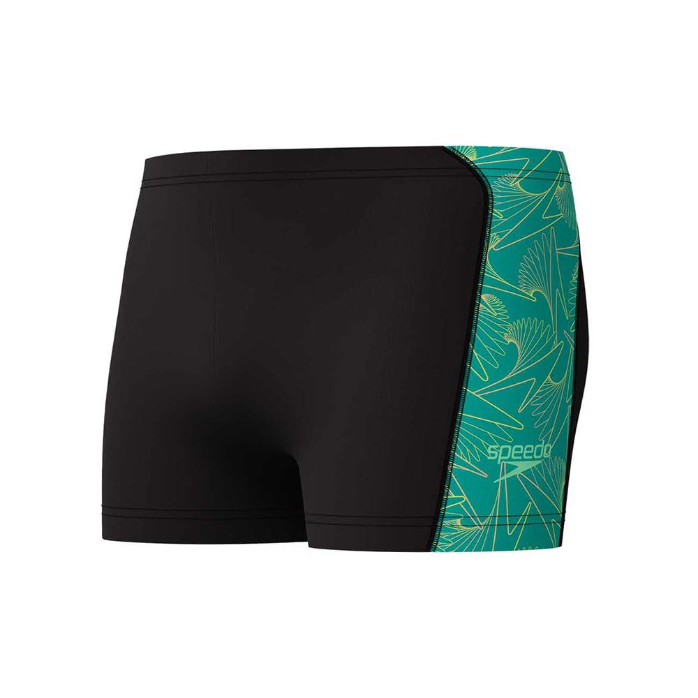 Speedo Men's Hyperboom Panel Aquashort | Swim Training | Fitness | Chlorine Resistant Swimwear, Turquoise, 28