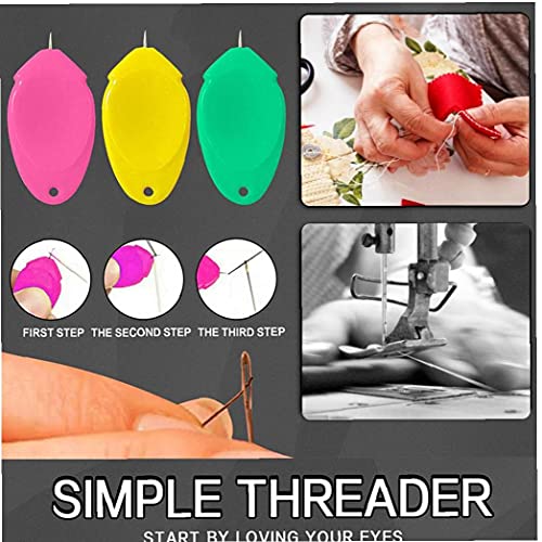 Needle Threaders Portable DIY Handwork Sewing Machine Stitch Threader 10PCS Random Color - Afbeelding 6