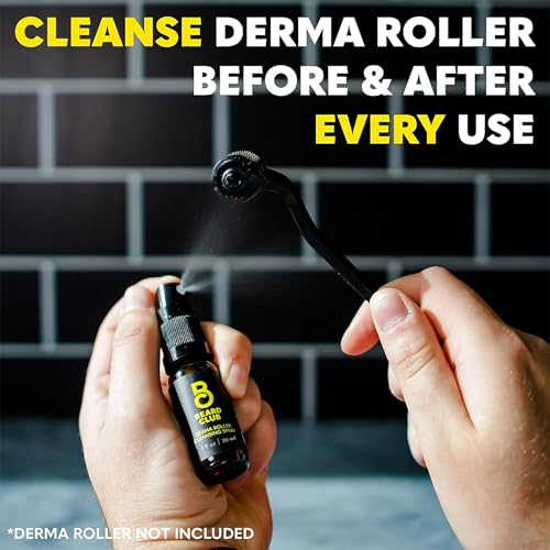 Image of The Beard Club Derma Roller Cleansing Spray - Clean and Prolong Derma Roller & Beard Roller Life - 1oz