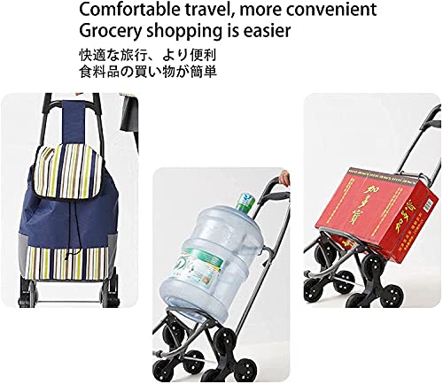 Eortzzpc Handwagen Shoppingwagen Faltbare Lebensmittel Gepäckwagen wasserdichte Oxford Tuch Tragbare Multifunktionale… – Bild 3