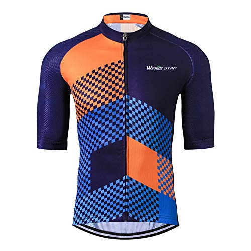 Cycle - Maillot para hombre para ciclismo, Hombre, color A2., tamaño XXXL(For Your Chest44-45.7")