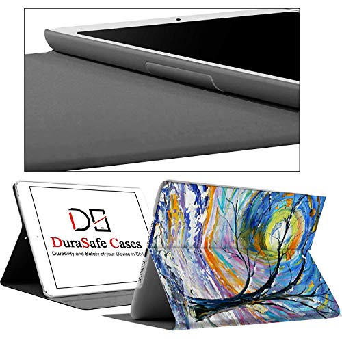 Image of DuraSafe Cases for iPad 10.9 Inch 10th [iPad 10 2022 ] A2696 A2757 A2777 MPQ13HN /A MPQ33HN /A MPQ03HN /A MPQ23HN /A MPQ93HN /A MPQC3HN /A Ultra Printed PU Leather Flip Folio Book Cover - Color Emblem