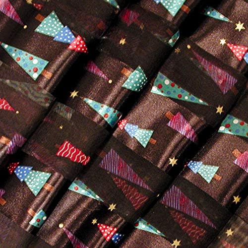 Colorful Christmas Tree Holiday Scarves with Gift Box Option - Image 5