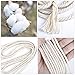Macrame Cord, PANDAMAN 3mm x 220 Yards (about 200m) Colorful Natural Cotton Soft Unstained Rope (Beige-4mm)