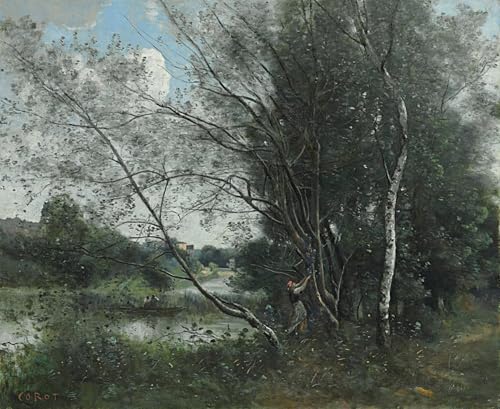 Tableaux Ville-d Corot - Impression Peinture Huile 60x90cm