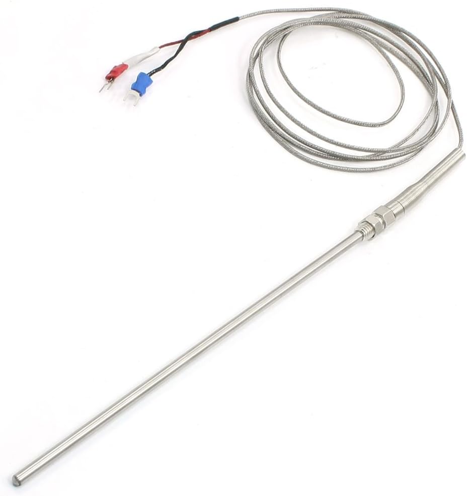 IIVVERR 2M 6.5Ft K Type 500C Thermocuple Temperature Measurement Sensor