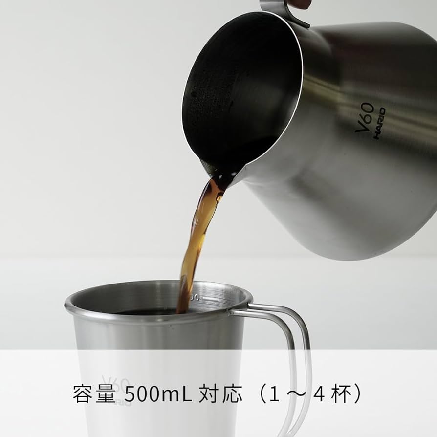Amazon｜HARIO (ハリオ) V60メタルコーヒーサーバー 500ml