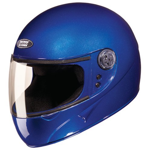 Image of Studds Chrome SUPER Full Face Helmet (Flame Blue, L)