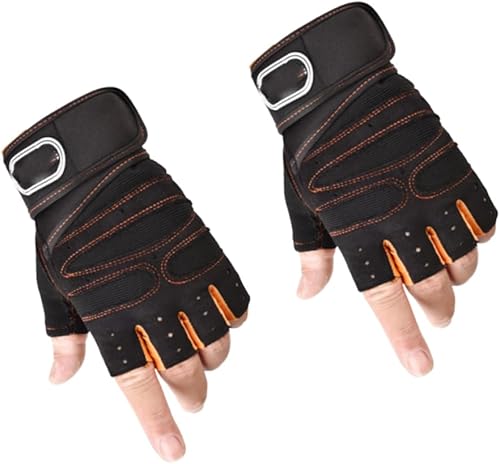 Miniatura 6 de Yardwe 2 Pairs Gym Gloves Mittens for Men Guantes De Gym para Hombres Men Workout Gloves Biker Gloves for Men Sport Gloves Mens Gloves Sports Gloves