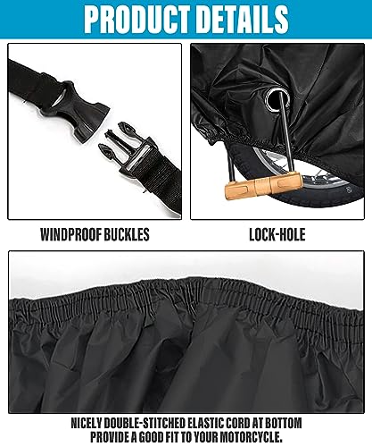 image for Zlirfy Motorcycle Cover,Motorcycle Accessories,Motorbike Full Cover Mo
