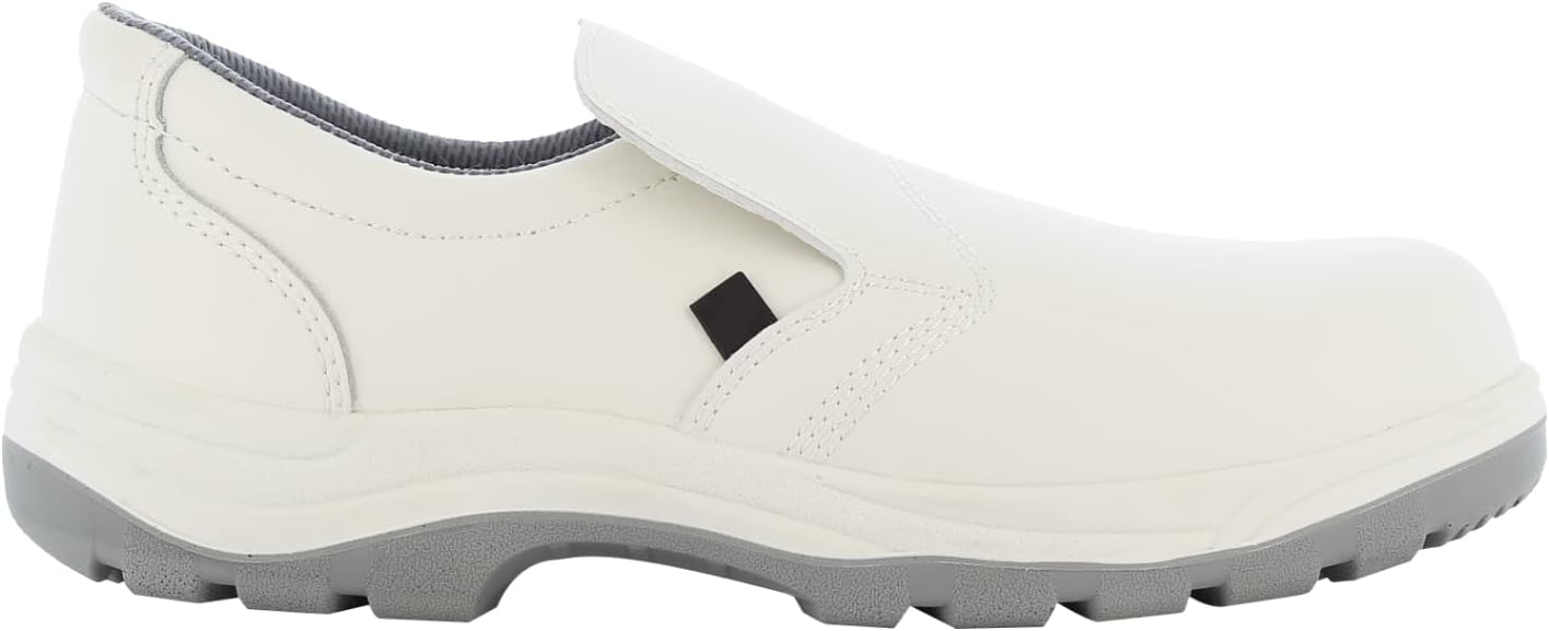 SAFETY JOGGER Steel Toe Cap Safety Clog - X0500 – S2 Safety Shoe for Men or Women, Anti-Slip Slip-on Work Shoe, Ideal for Kitchen, Hospital, OR, and Food Industry, White 10 UK 44 EU