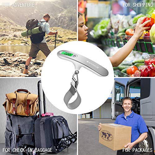 Shanje Luggage Scale 110 Lbs High Precision Travel Digital Hanging Scales 50Kg With Hook #TOP5