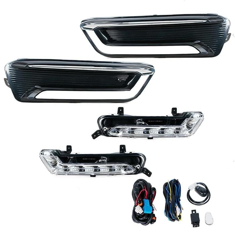 Feux antibrouillard LED étanches avec cadre de grille robuste pour Chevy Impala 2014-2020 - 4