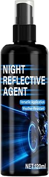 Spray - Paint, 120ml Glitter Night Reflective Agent, Spray Paint | for Fabric Clothes Car Bike Outdoor Fishing Cycling Running Backpack Helmet Stroller, High Visibility Warning