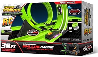 Max Traxxx 098216 R/C High Speed Remote Control Twin Loop Track Set