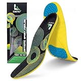 KineticForce Orthotic Sport Arch Support Inserts for Men and Women - Trimmable Orthotic Running Insoles - Gel Insoles for Men and Women for Foot Pain(Medium - Women's 6-10)
