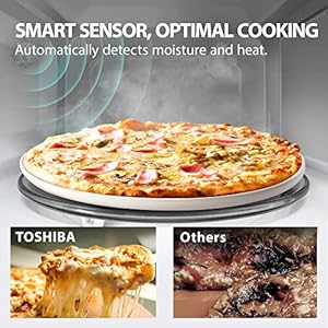 Toshiba ml em34pss smart countertop microwave sensor reheat works with alexa remote control kitchen essentials mute functioneco mode 1100w 13 cu ft with 124 turntable stainless steel  urban country home decor