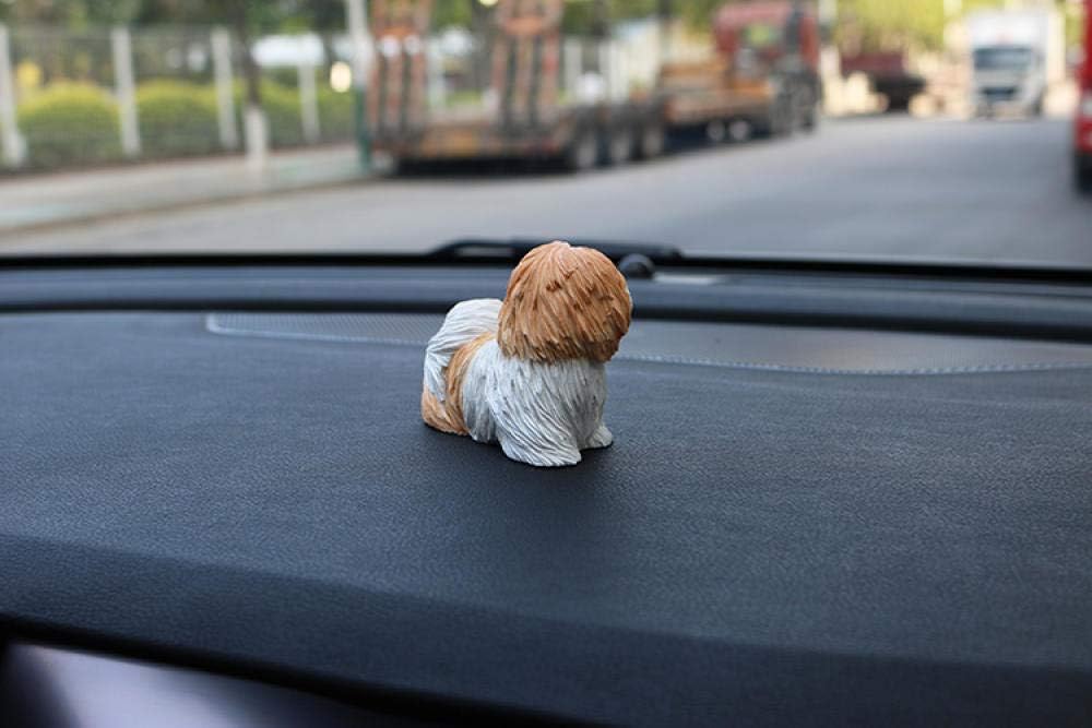 Wedding Decoration Shih Tzu Animal Model Car Crafts Dog Decoration Home Decoration-B_