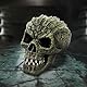 Nemesis Now Reptillianischer Totenkopf-Ornament, Kunstharz, Grün, 13 cm