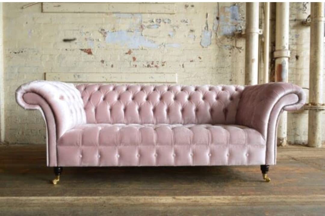 Visual Reference: N S Furniture Asian Modern Luxury 3 Seater Chesterfield Hand