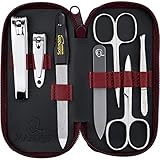 ✅ KOMPLETTES NAGELPFLEGESET AUS SOLINGEN*: Hautschere, Nagelschere, Pinzette, Nagelknipser, Fußnagelknipser, Saphir Nagelfeile, Glasfeile (*ausg. Knipser und Glasfeile)
