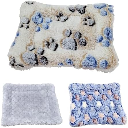 3 Piezas Cama de Felpa para Animales Pequeños Cama Conejo