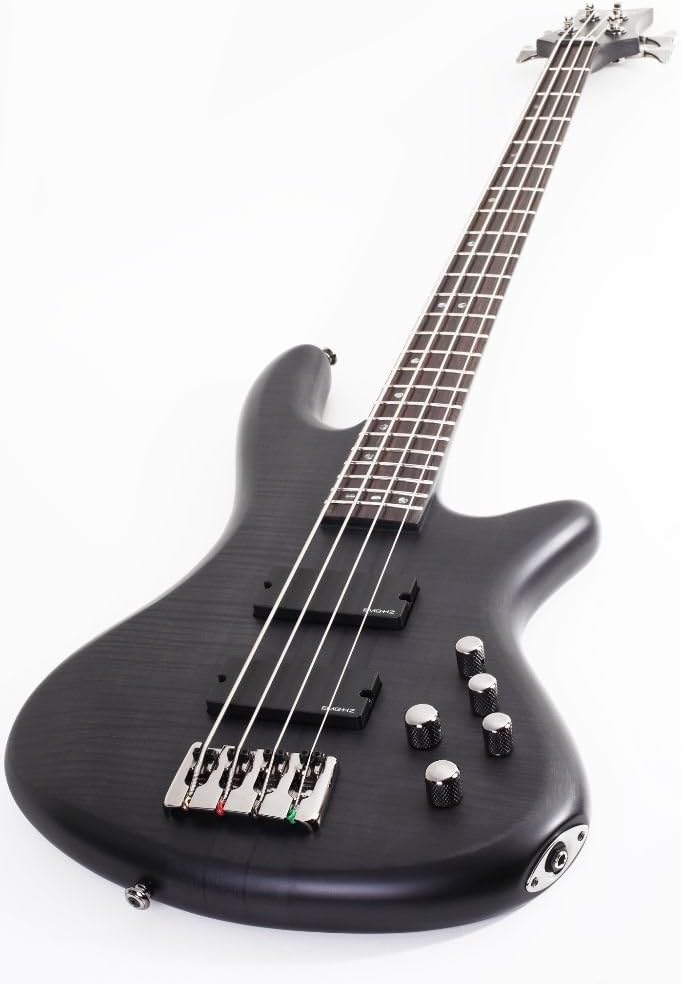 Schecter Stiletto Studio 4 Bass Guitar - See-Thru Black Satin