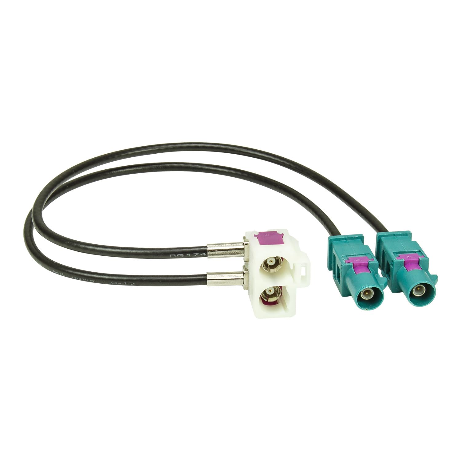 Autoradio Antennenverstärker Antennenadapter 2x Einzel Fakra (M) Auf Doppelfakra Fakra (F Fakra Adapter