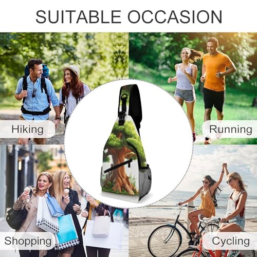 Bolso Sling cruzado casual para deporte y viaje miniatura 6