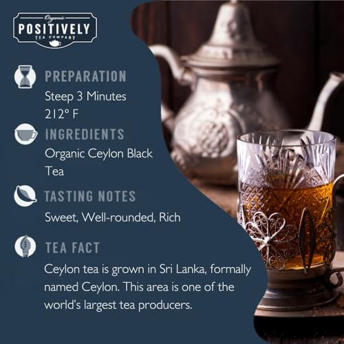 Image of Organic Positively Tea Company, Ceylon Black Tea, Loose Leaf, 16 Ounce