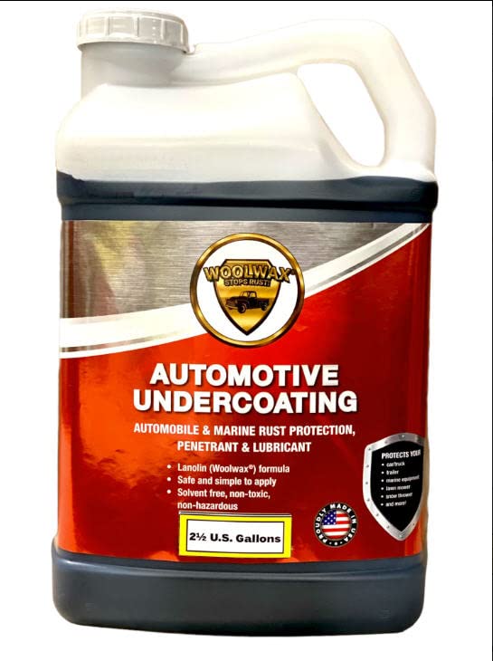 Woolwax 2+1/2 Gallon Jug Auto Truck Undercoating Corrosion Inhibitor Thick Long Lasting Lanolin Resists Wash-off No Smell Protects For 2 Years and More. BLACK