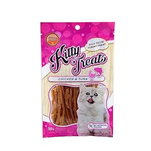 Kitty Treats Tuna & Chicken Dry Cat Treat, Suitable for All Life Stages – 30gm