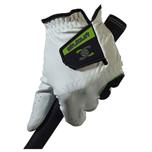 Stuburt STGLV08 Guante de Golf, Hombre, Blanco/Negro, Mens Left Hand Medium