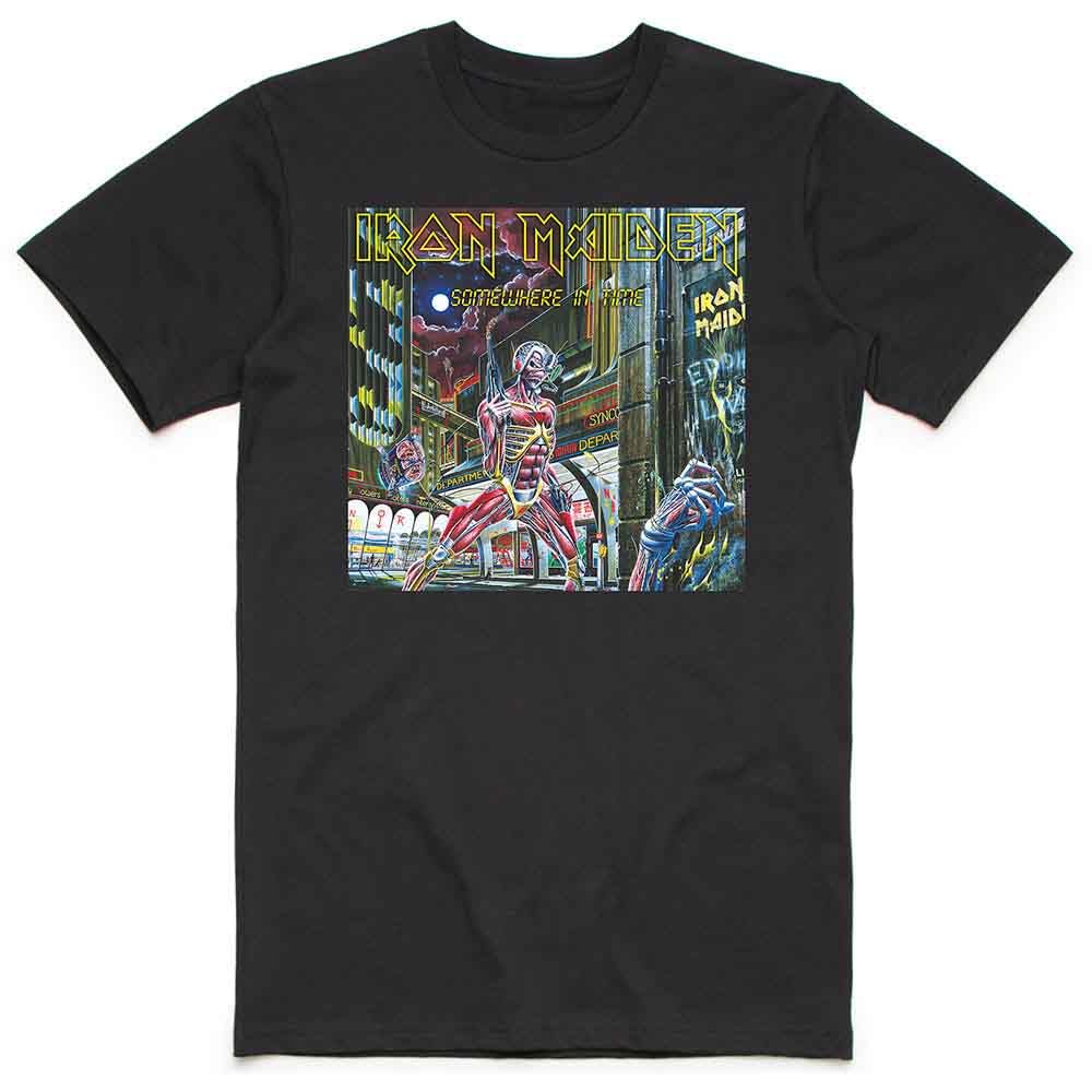 Rock Off Officially Licensed Products Unisex Black Iron Maiden Imtee82mb05 T-Shirt, XX-Large