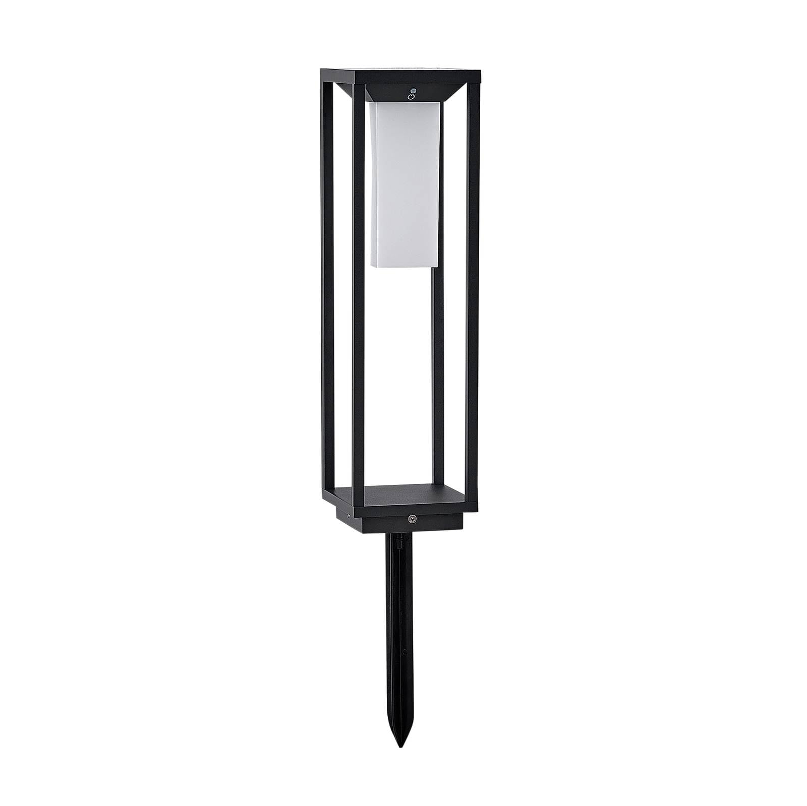 Lucande LáMpara Led Solar Para ZóCalo Eliel, Altura 50 Cm, Negro-image