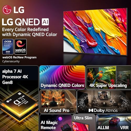 Image of LG 126 cm (50 Inches) QNED 8C Series 4K Ultra HD (3840 x 2160) Smart webOS QNED AI TV 50QNED8CA6A