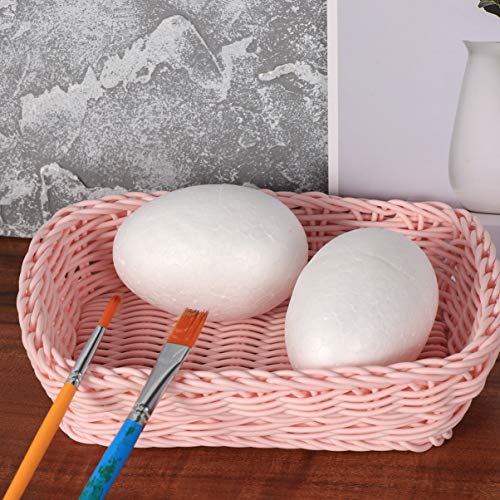 CLISPEED Ovos de Páscoa 50 Pçs- 6Cm Falso Ovos DIY Easter Ovos Ovos Branco