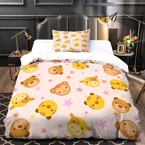 Housse de couette singe microfibres sans repassage - 4