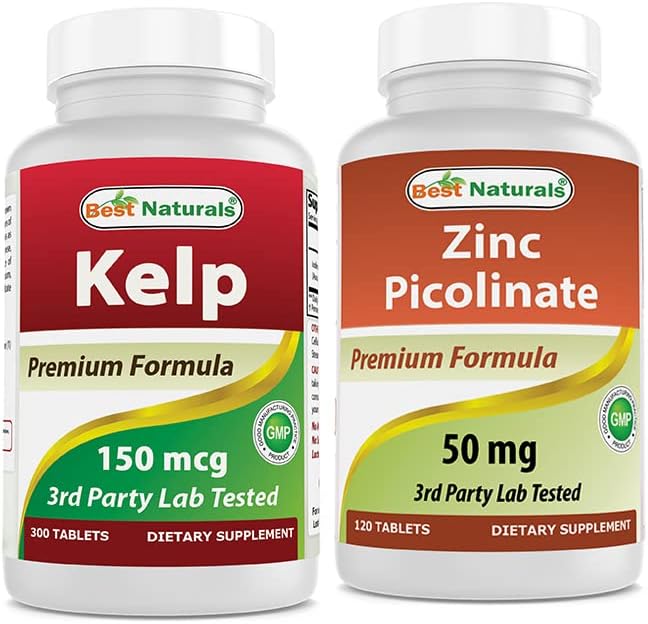 Kelp Suplemento 150 Mcg & Zinc Picolinato 50 mg