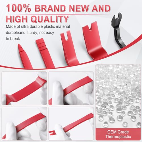 image for LivTee 5 pcs Auto Trim Removal Tool Kit, No Scratch Plastic Pry Tool K