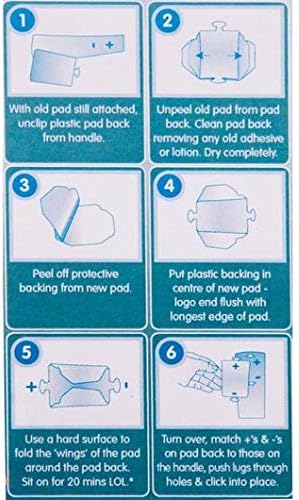 Replacement Refill Pads 12x for Lotion Applicator for Your Back Body - Pack of 12