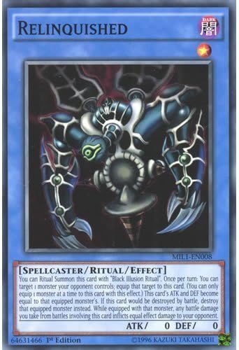YuGiOh : MIL1-EN008 1st Ed Relinquished Common Card - ( Millennium Pack ) by Deckboosters