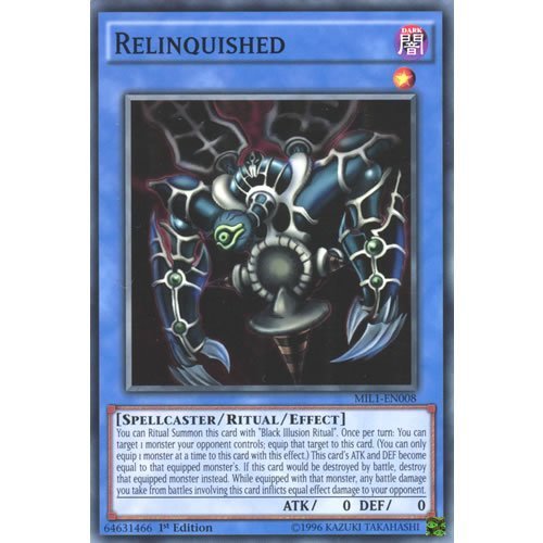 YuGiOh : MIL1-EN008 1st Ed Relinquished Common Card - ( Millennium Pack ) by Deckboosters