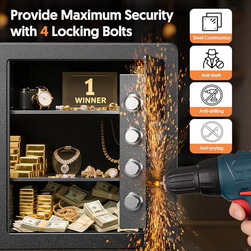 35% Off Locksworth 2.0 Cubic Feet Fire Safe Box with Digital Keypad